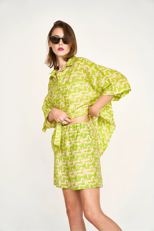 Woodstock Shorts | Lime Popova
