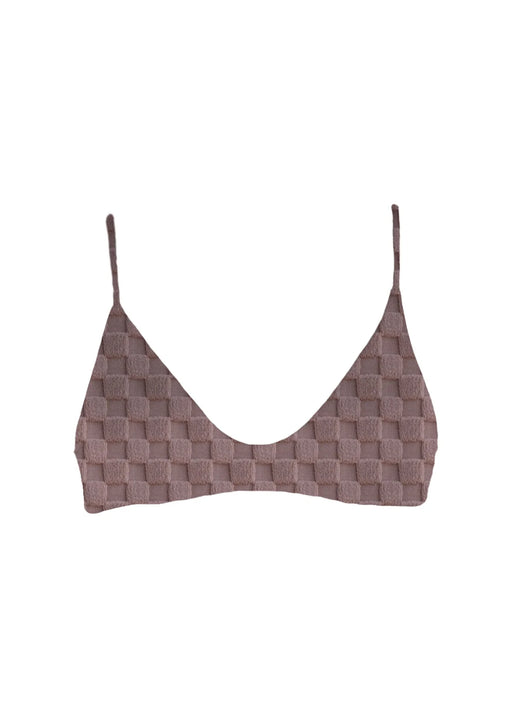 Everyday Top | Mocha Terry Check