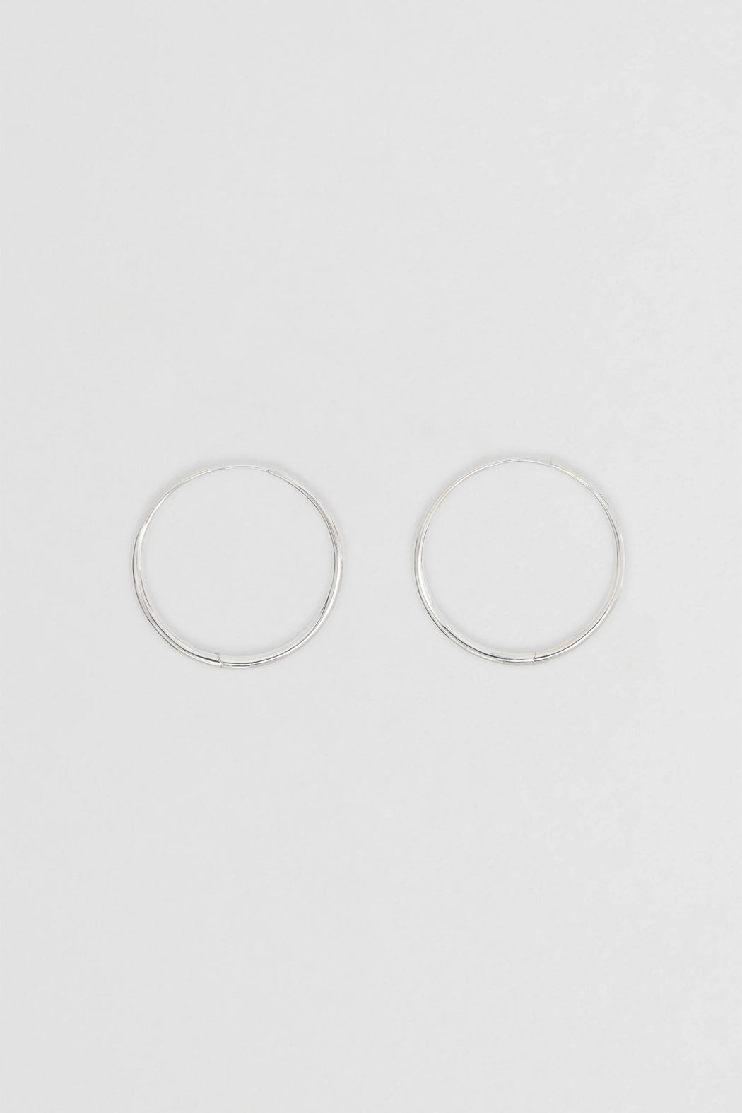 Momento Large Hoops | Silver