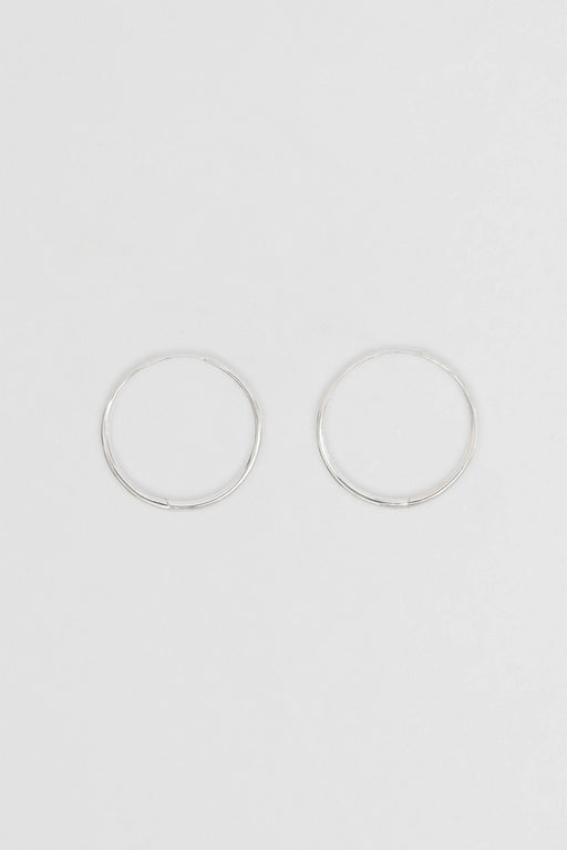 Momento Large Hoops | Silver