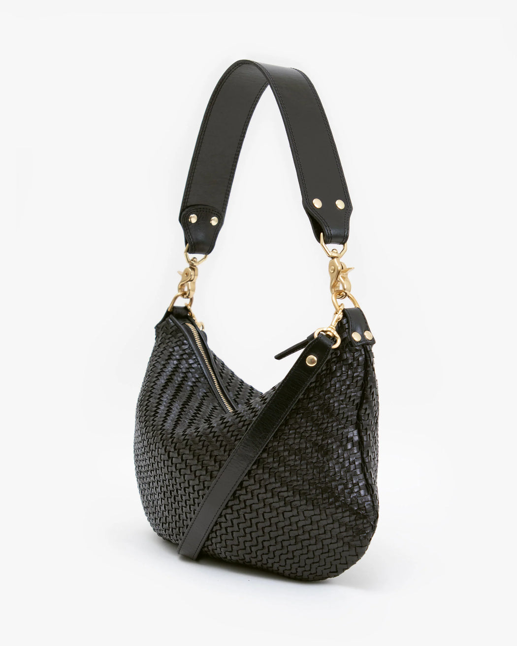 Moyen Messenger l Black Woven Zig Zag