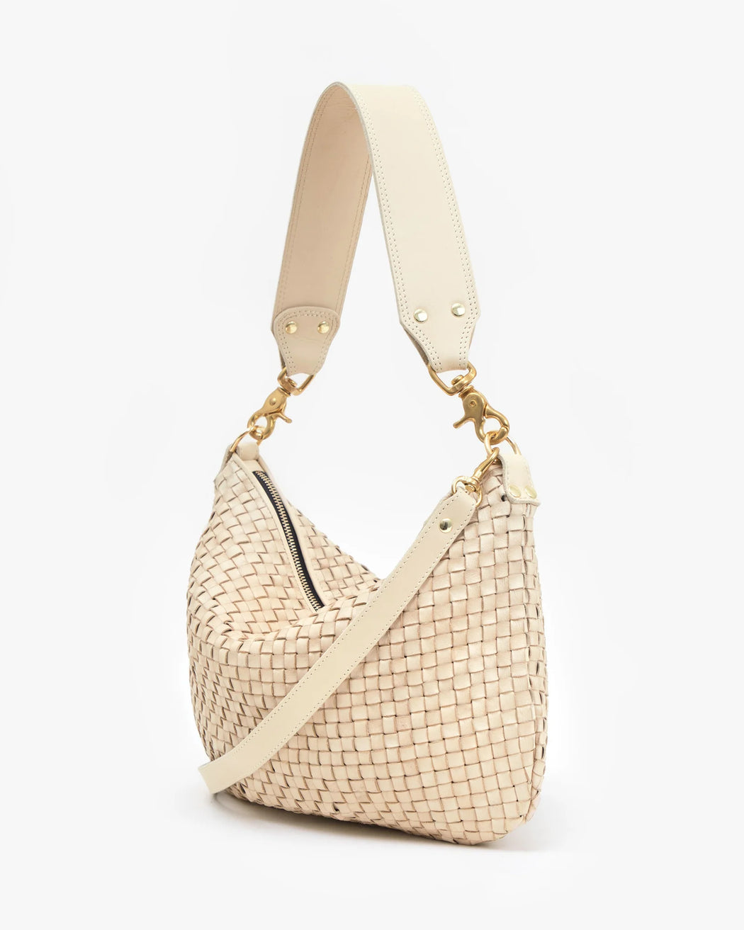 Moyen Messenger l Woven Checker Cream