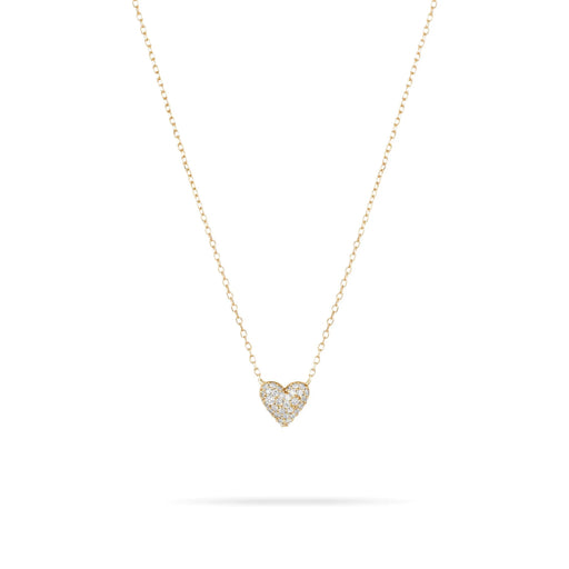 Diamond Puffy Heart Necklace