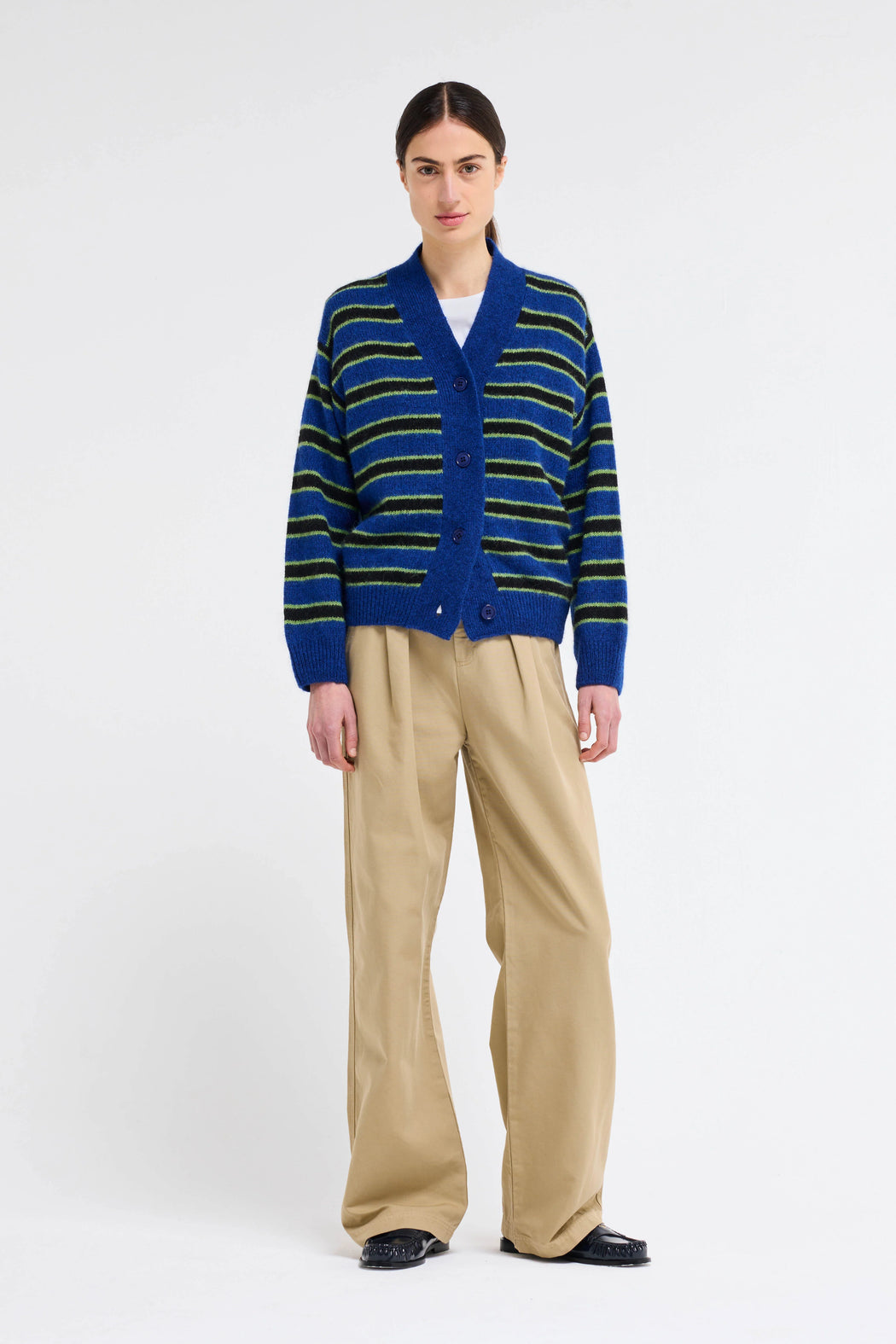 Dolphin Stripe Cardigan