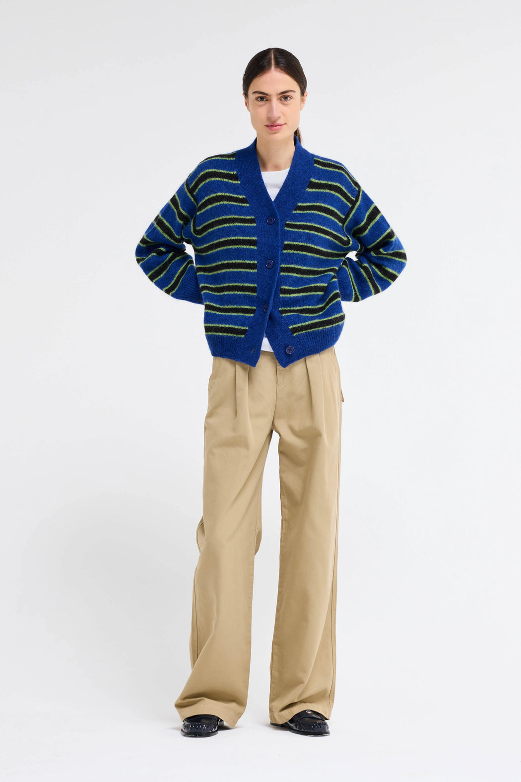 Dolphin Stripe Cardigan