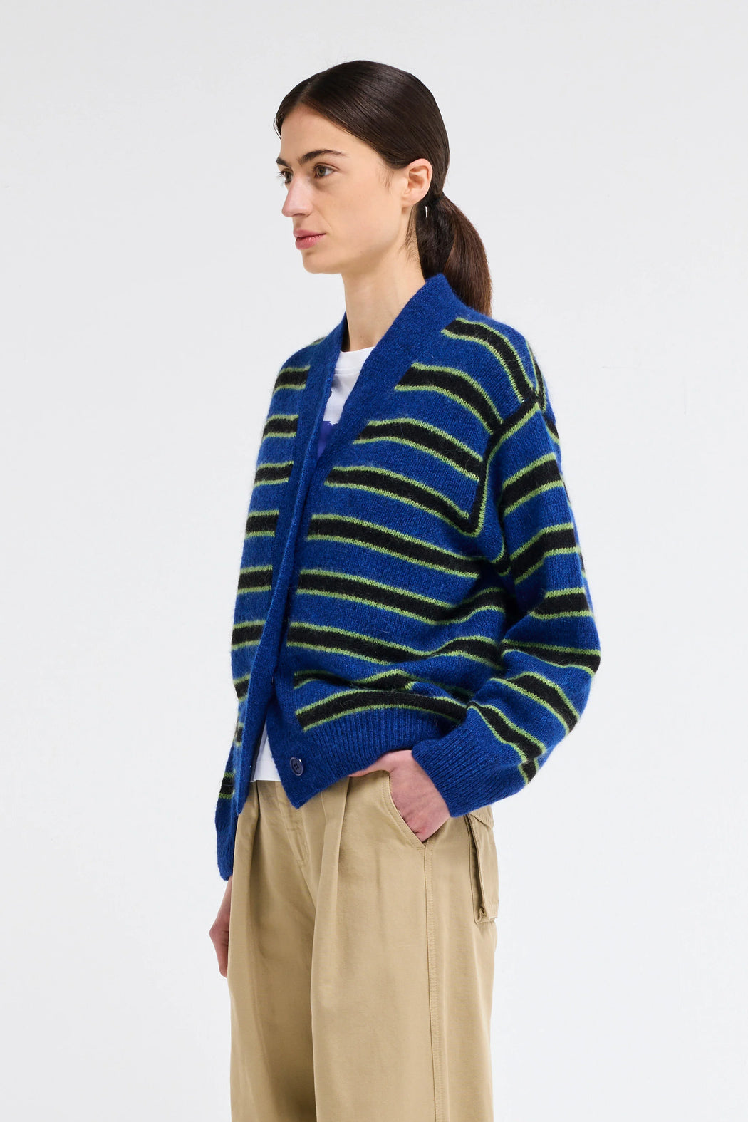 Dolphin Stripe Cardigan
