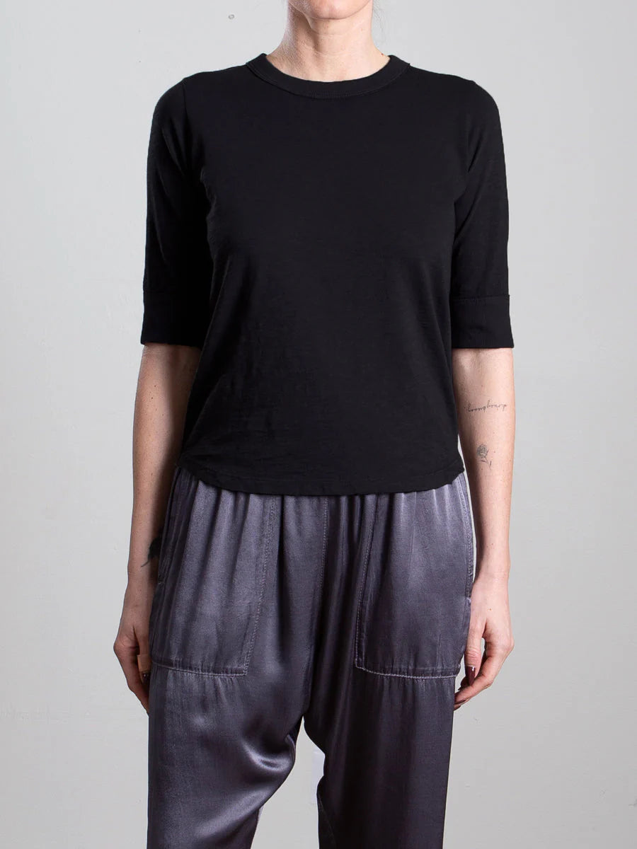 Giada Tee in Supima Slub | Black
