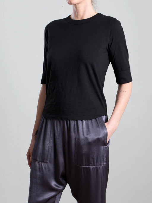 Giada Tee in Supima Slub | Black