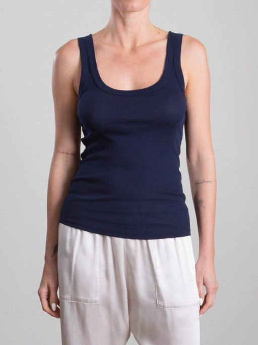 Cass Tank Light Weight Rib | Midnight