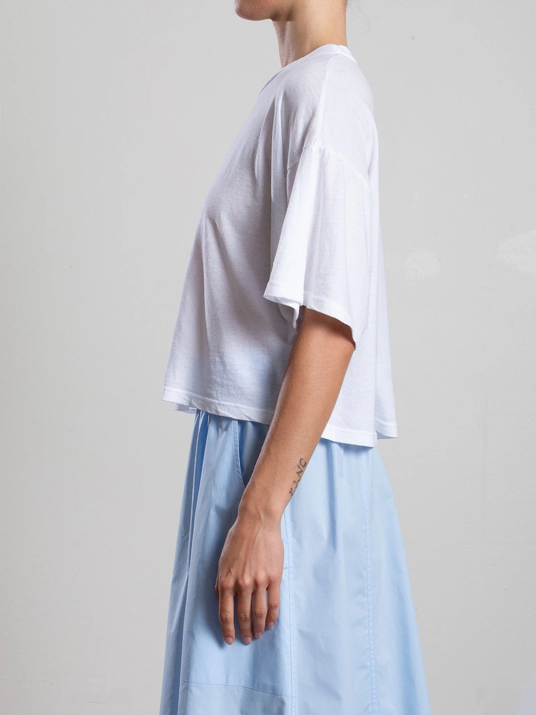 Miles Tee | Tissue Jersey White