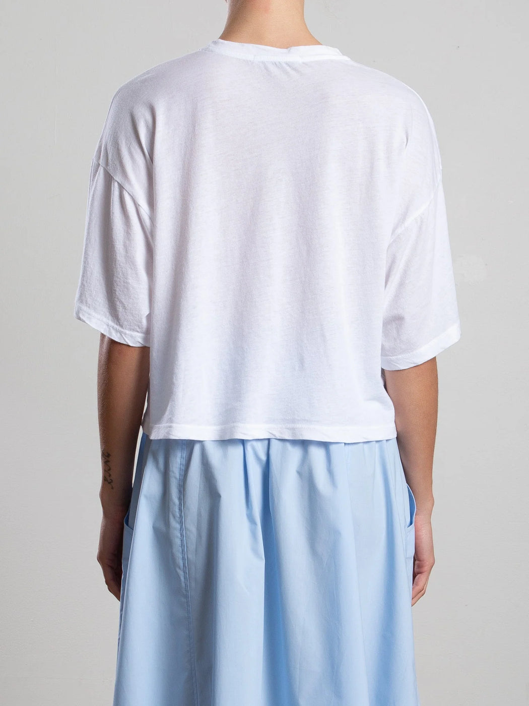 Miles Tee | Tissue Jersey White