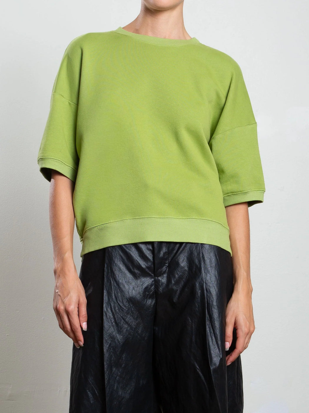 Josie Sweatshirt in French Terry | Lime