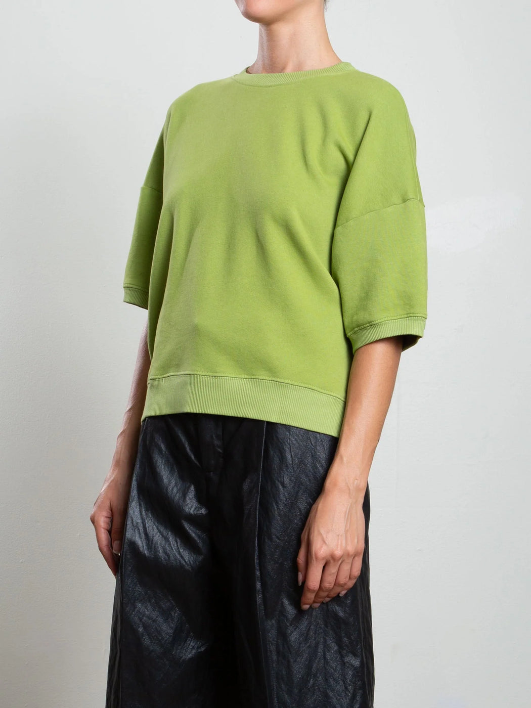 Josie Sweatshirt in French Terry | Lime