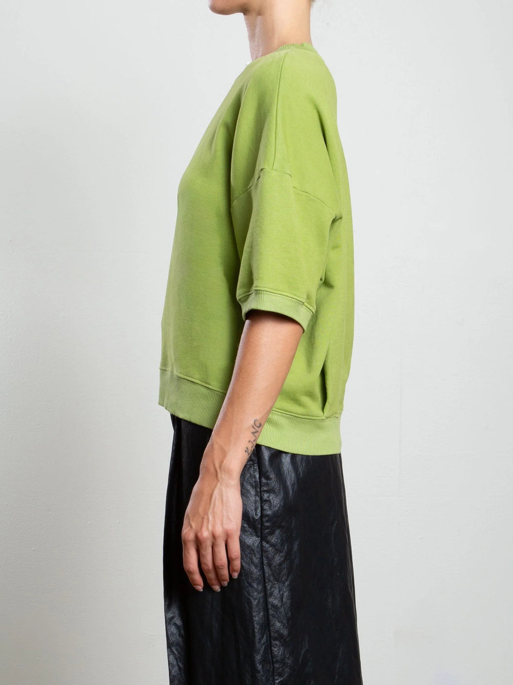 Josie Sweatshirt in French Terry | Lime