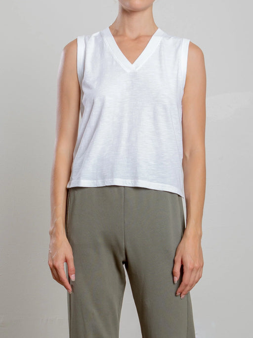 Dev Tank in Supima Slub | White