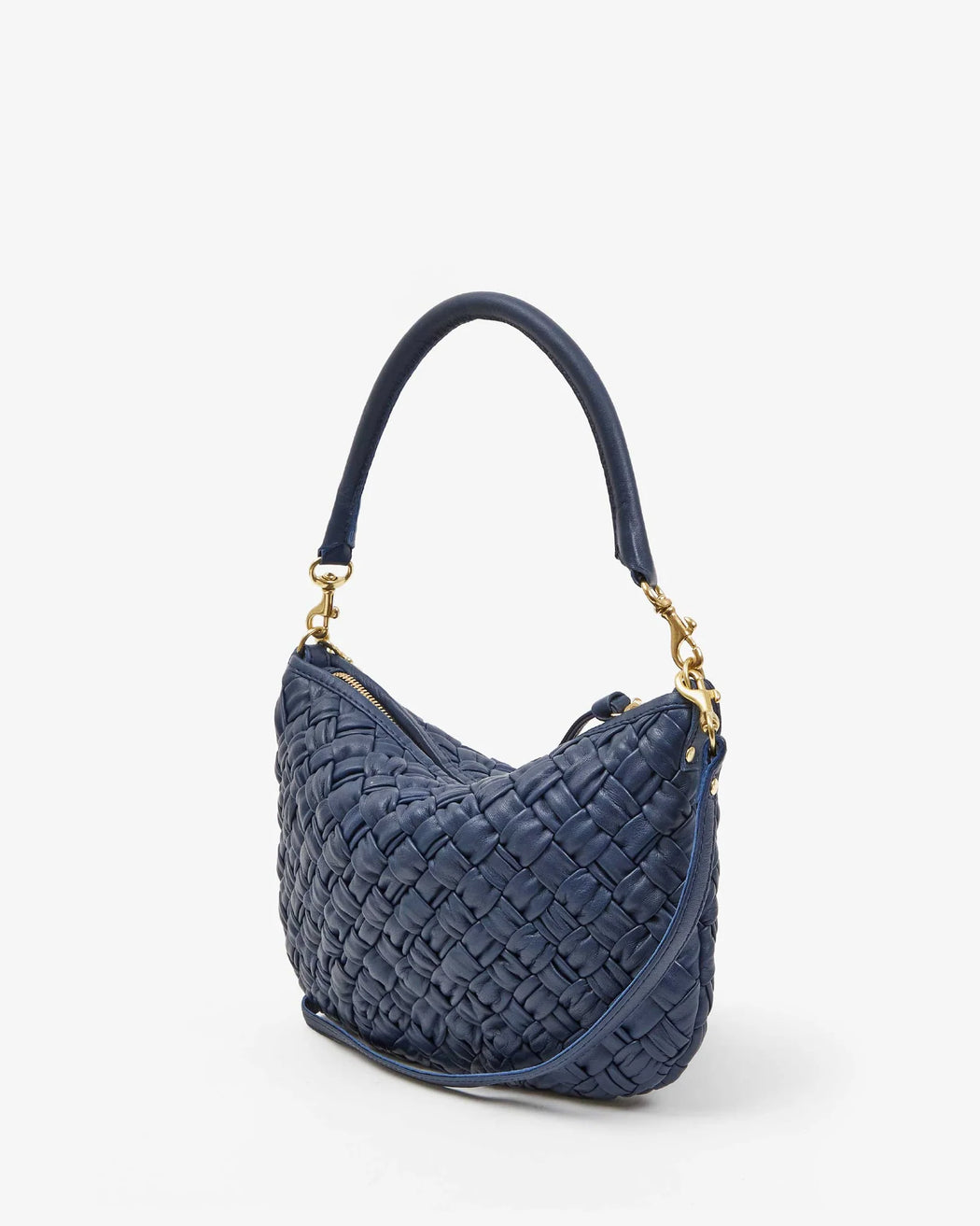 Petit Moyen Messenger l Navy Puffy Woven