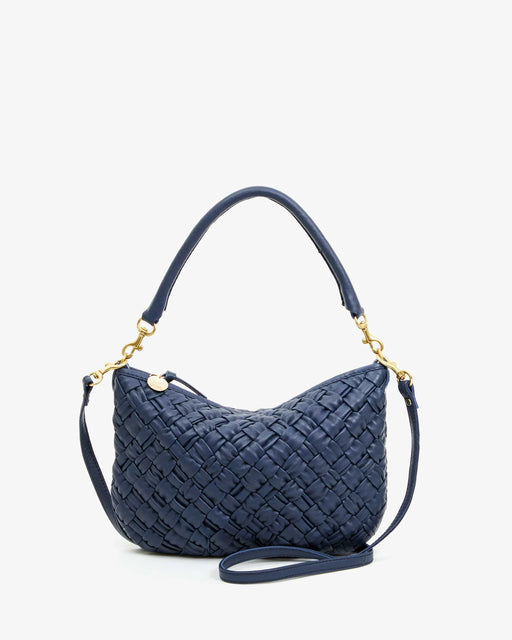 Petit Moyen Messenger l Navy Puffy Woven