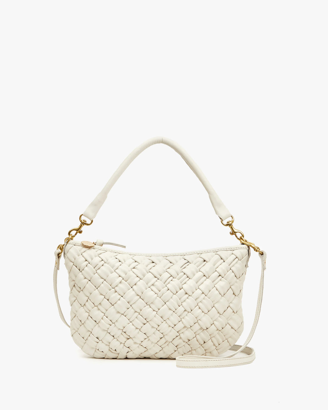 Petit Moyen Messenger l Cream Puffy Woven