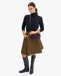 Petit Claudine | Suede Truffle