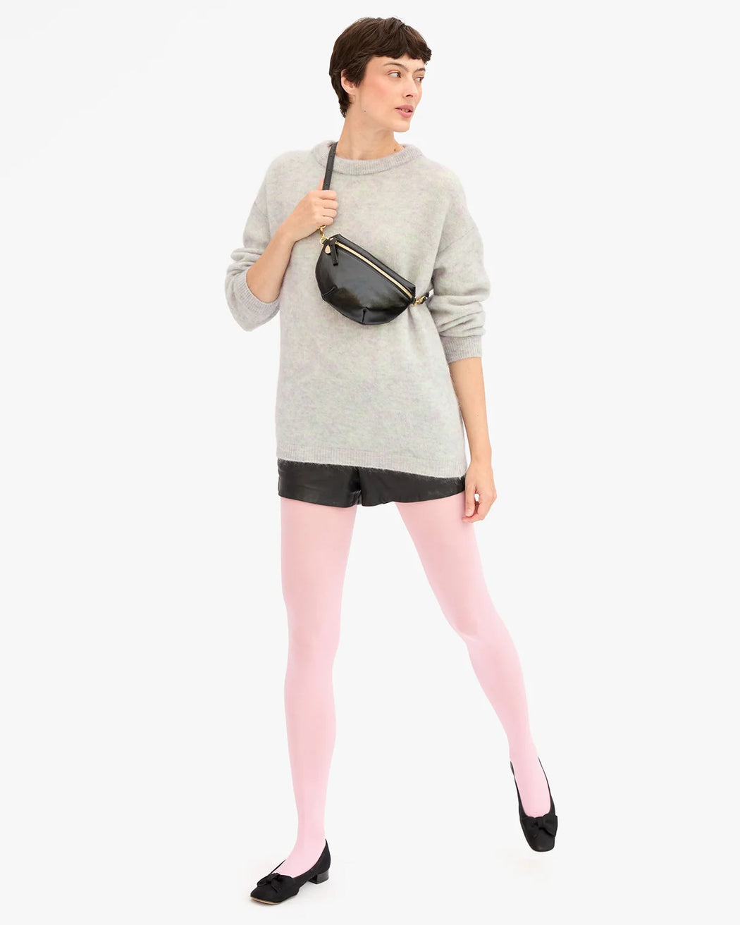 Petit Fanny | Black Crinkle Patent