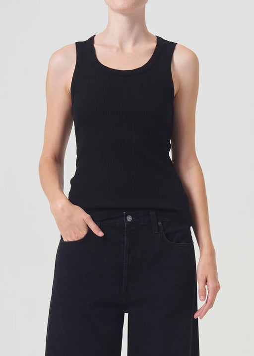 Poppy Scoop Tank | Black