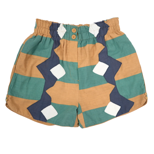 Track Short | Teal Origami