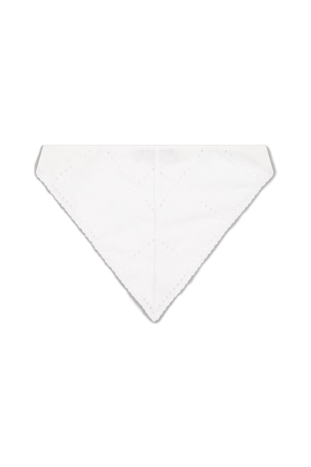 Clementina Head Scarf Handkerchief | Broderie White