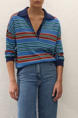 Harlow Oversized Polo | Juan Stripe