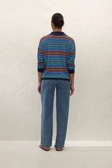 Harlow Oversized Polo | Juan Stripe
