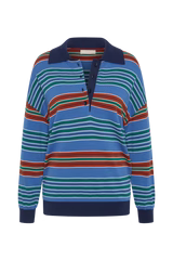 Harlow Oversized Polo | Juan Stripe