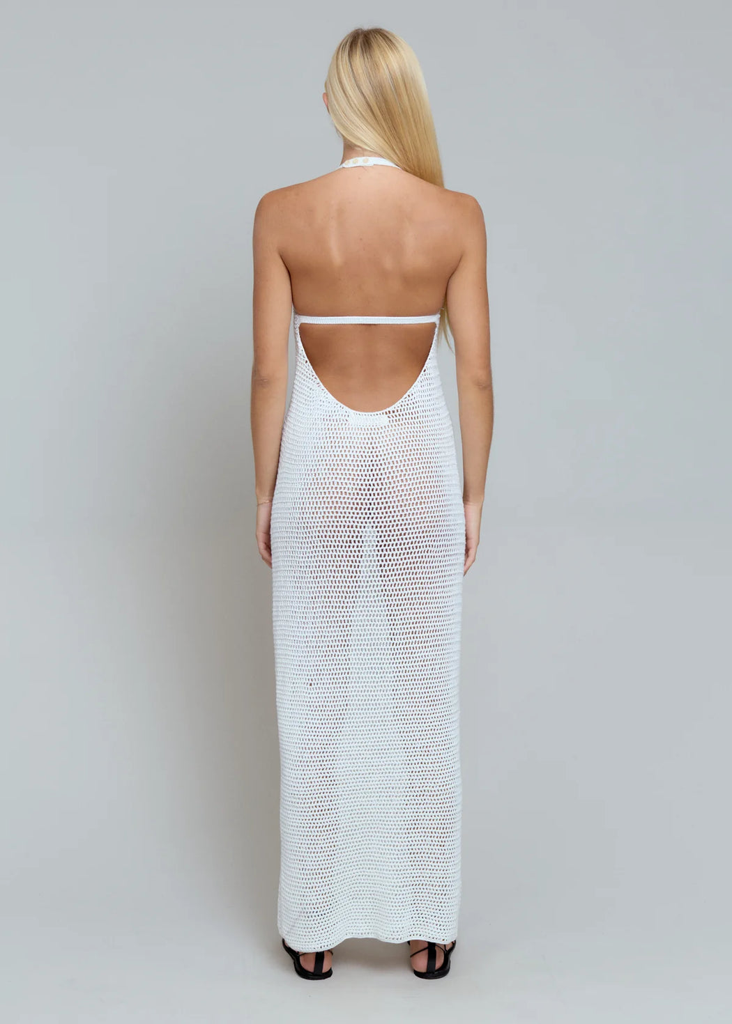 Arisa Crochet Dress | White