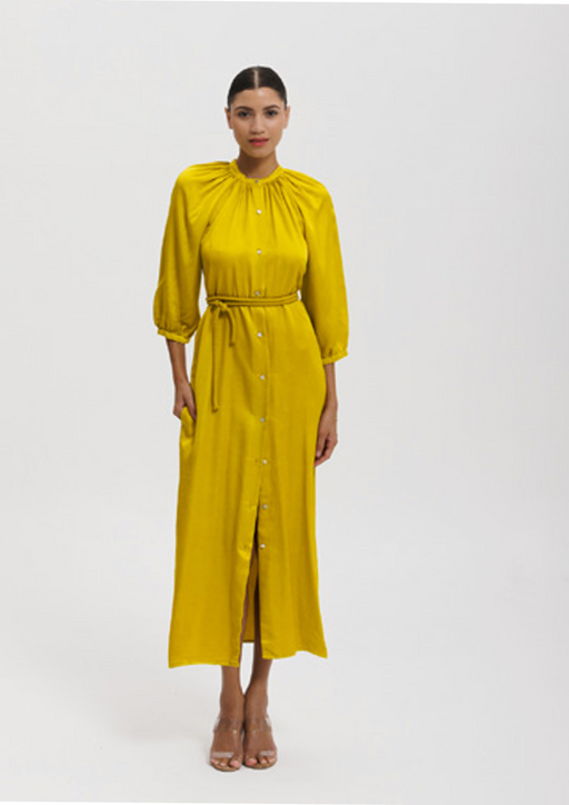 Coco Dress | Chartreuse