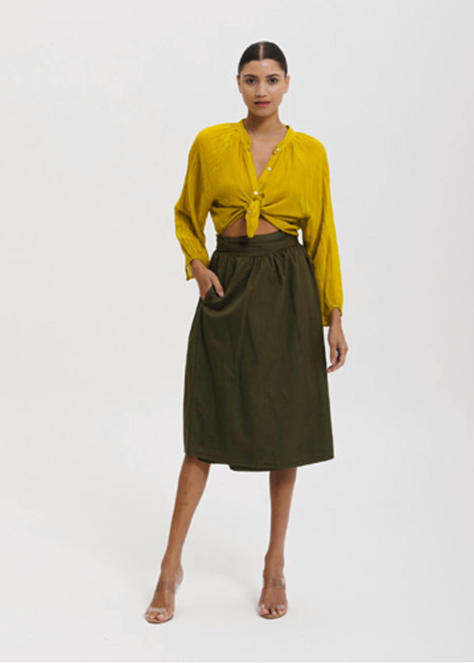 Mary Shirt | Chartreuse