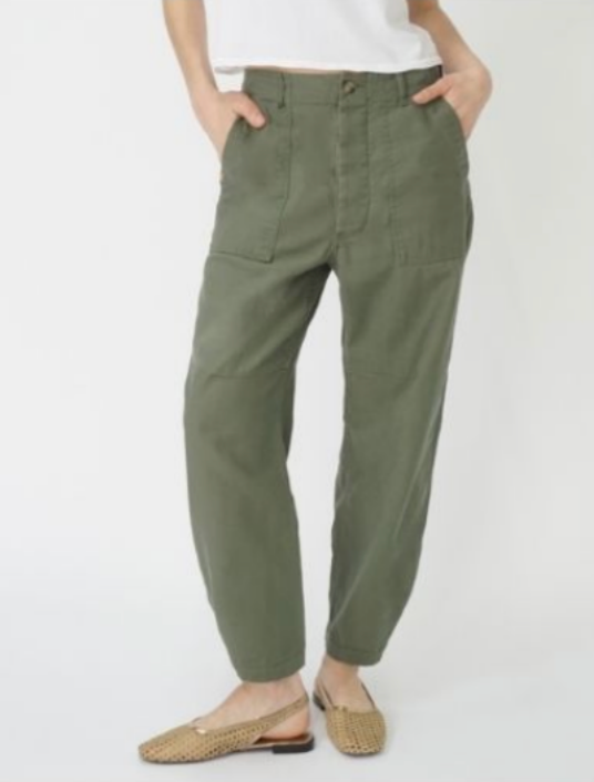 Studio Baker Pant | Military Canvas Twill