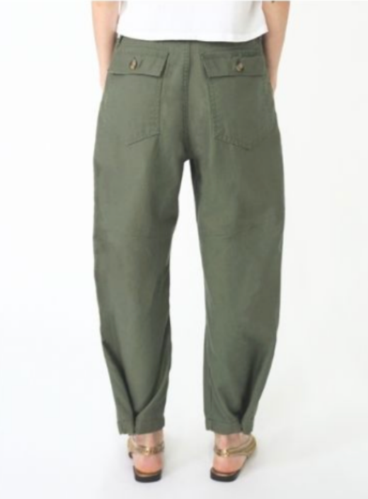 Studio Baker Pant | Military Canvas Twill