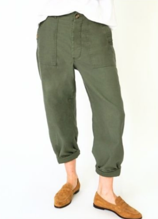 Studio Baker Pant | Military Canvas Twill