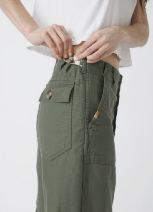 Studio Baker Pant | Military Canvas Twill