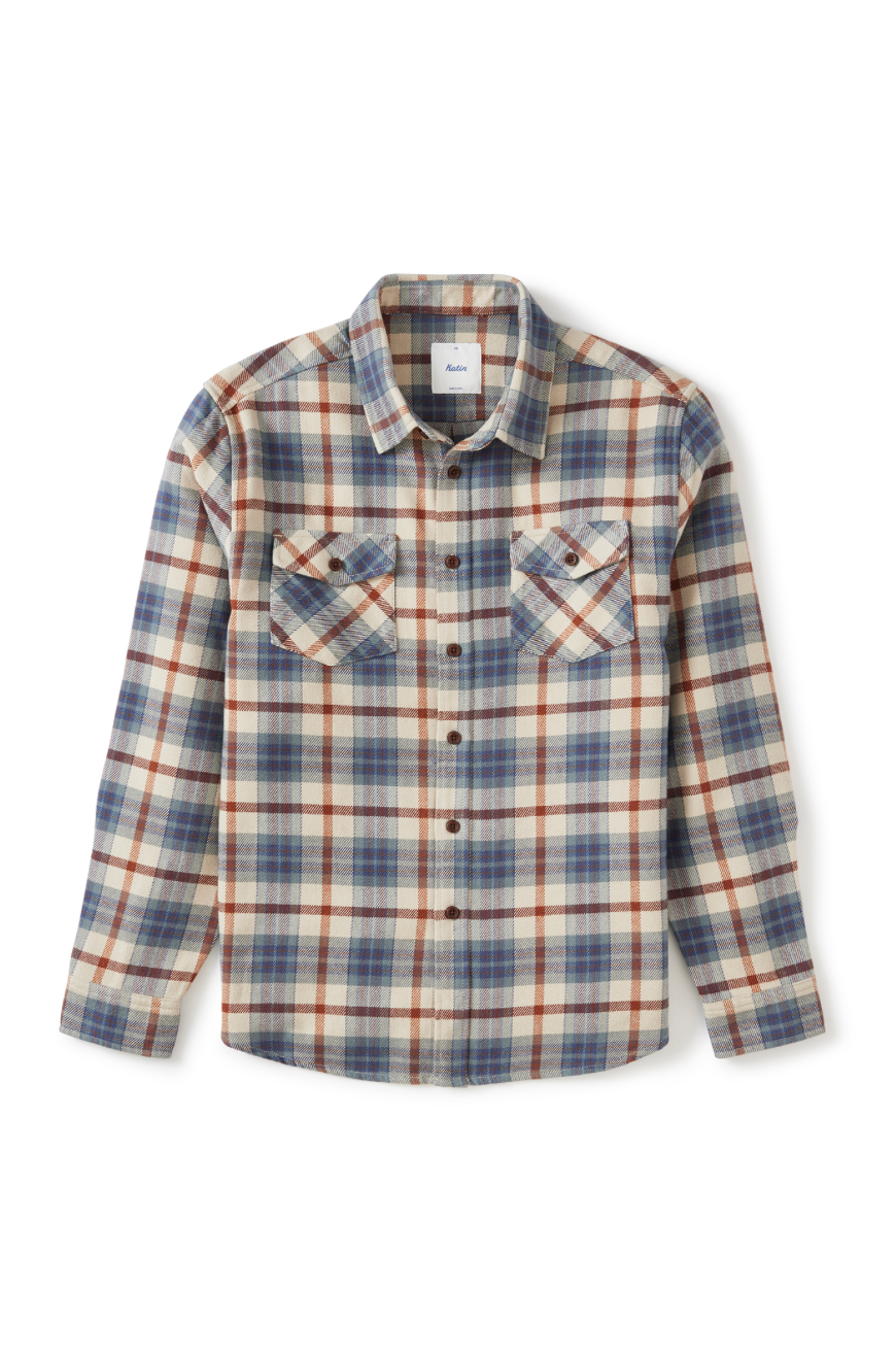 Sierra Flannel | Dusty Blue