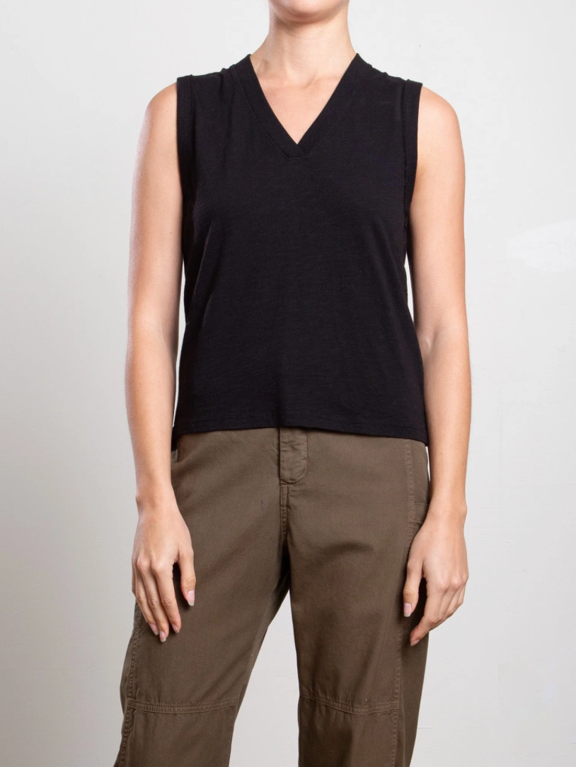 Dev Tank in Supima Slub | Black