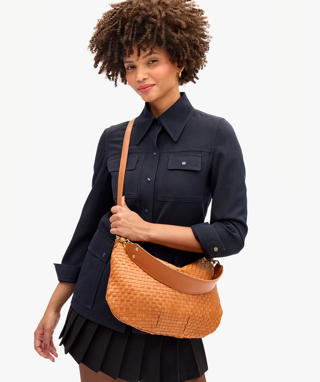 Moyen Messenger | Natural Woven Checker