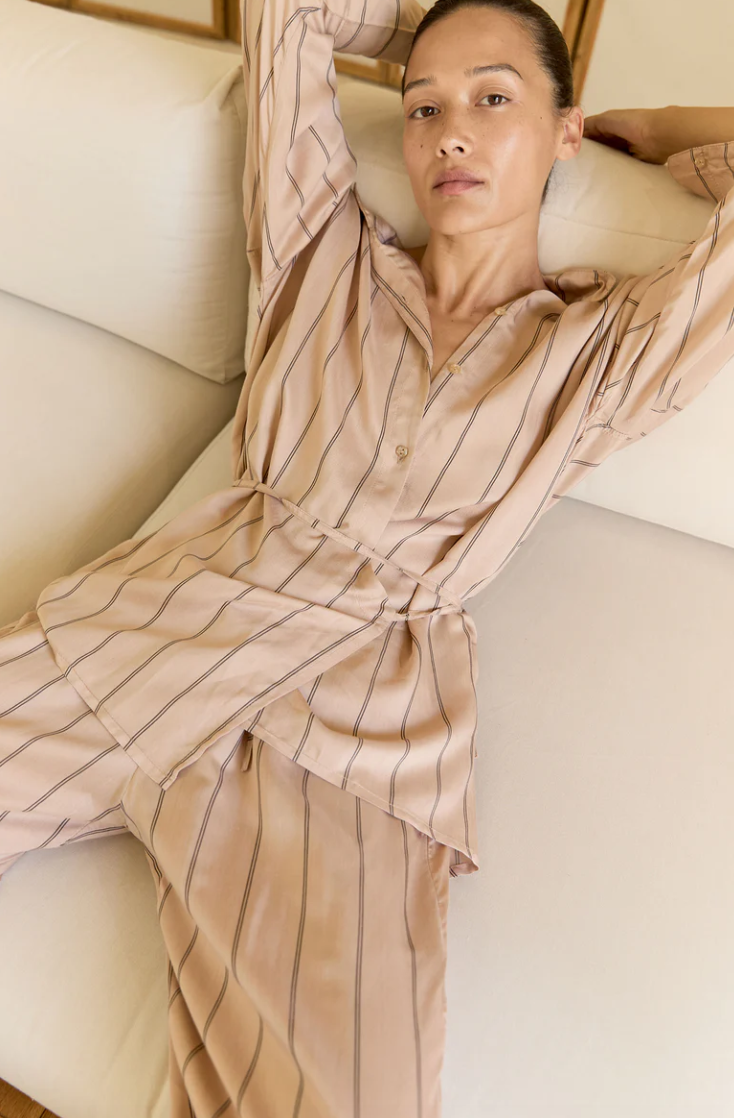 Piper Wrap Shirt | Seraphine Blush