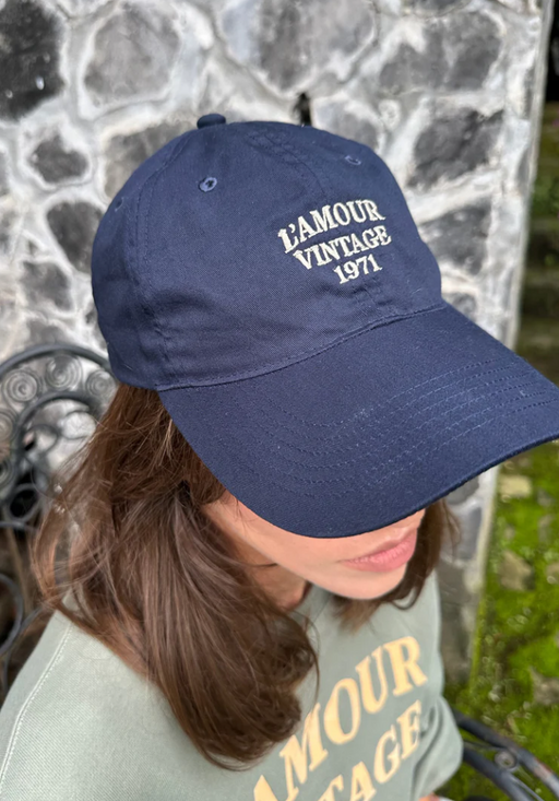 L'Amour Vintage Hat | Navy