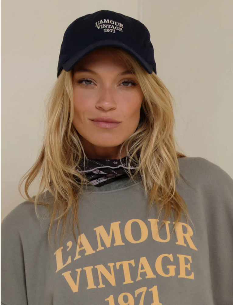 L'Amour Vintage Hat | Navy