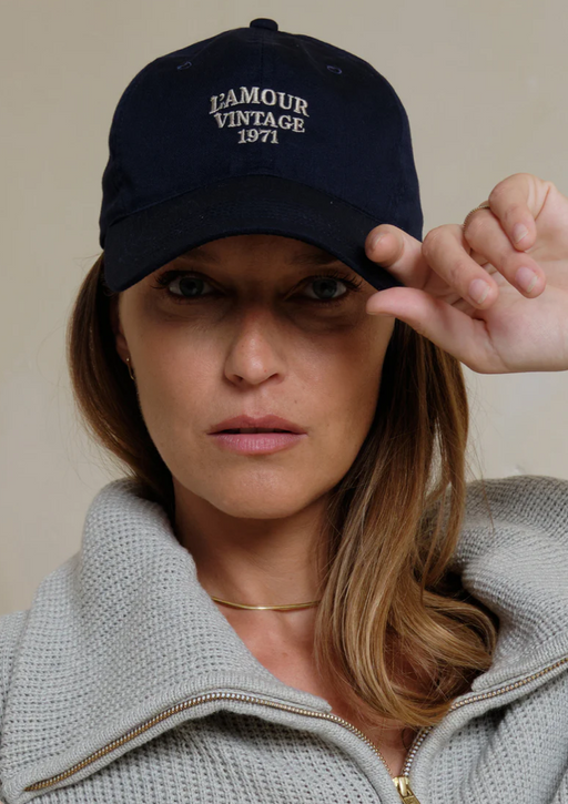 L'Amour Vintage Hat | Navy
