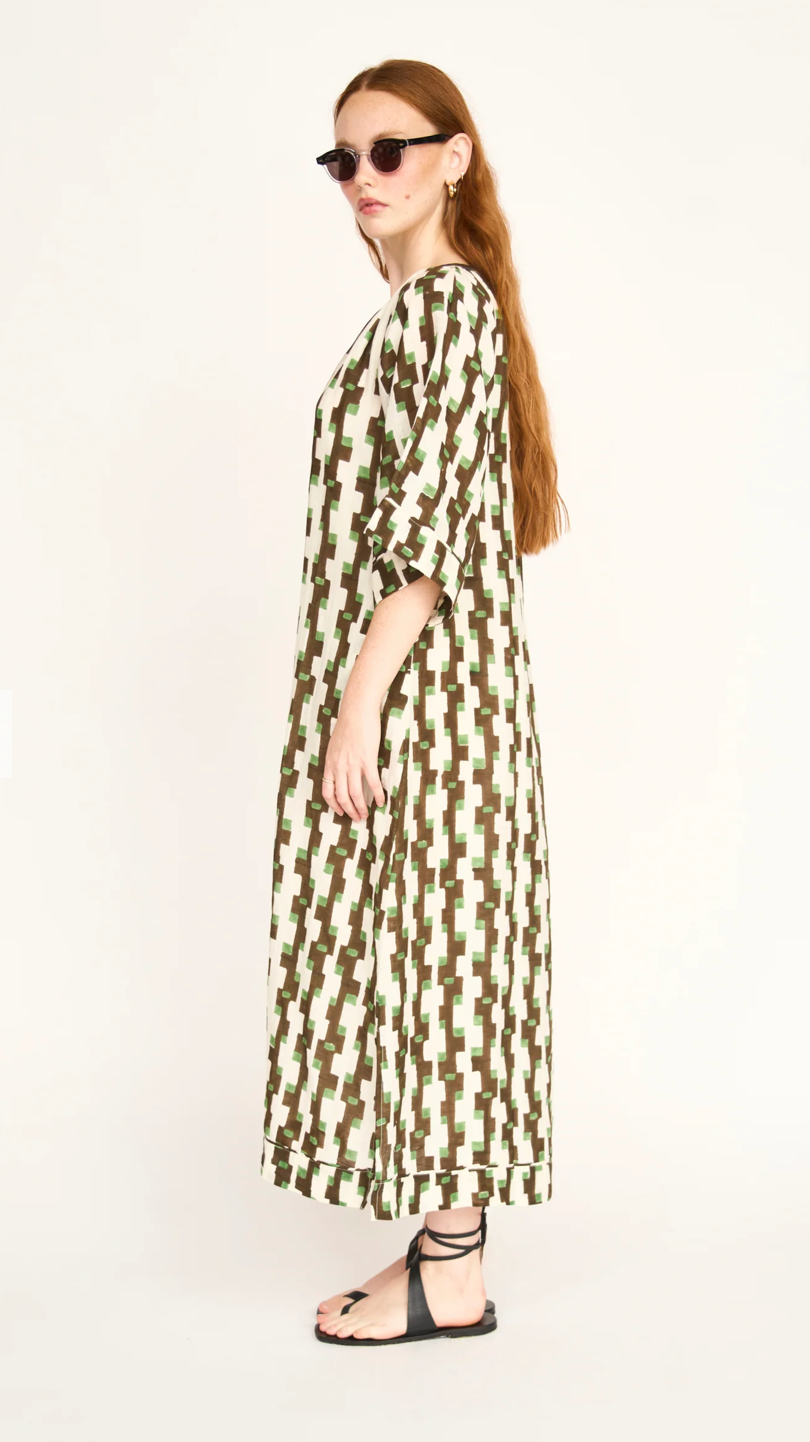 Faro Caftan | Chocolate Mint Hopscotch