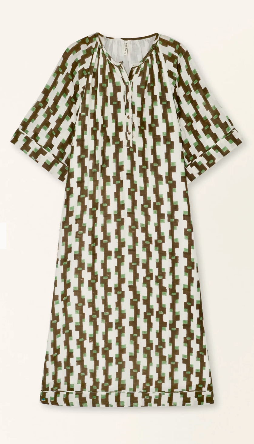 Faro Caftan | Chocolate Mint Hopscotch