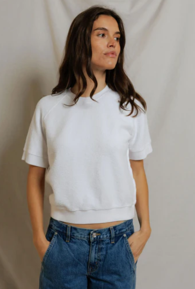 Kennedy Short Sleeve Crew | White