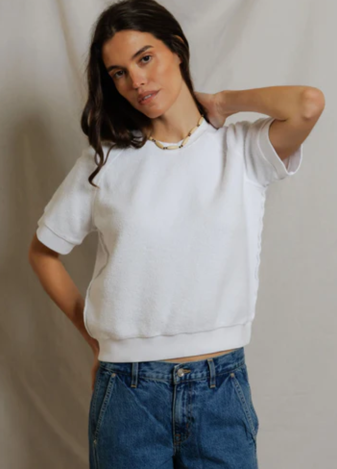 Kennedy Short Sleeve Crew | White