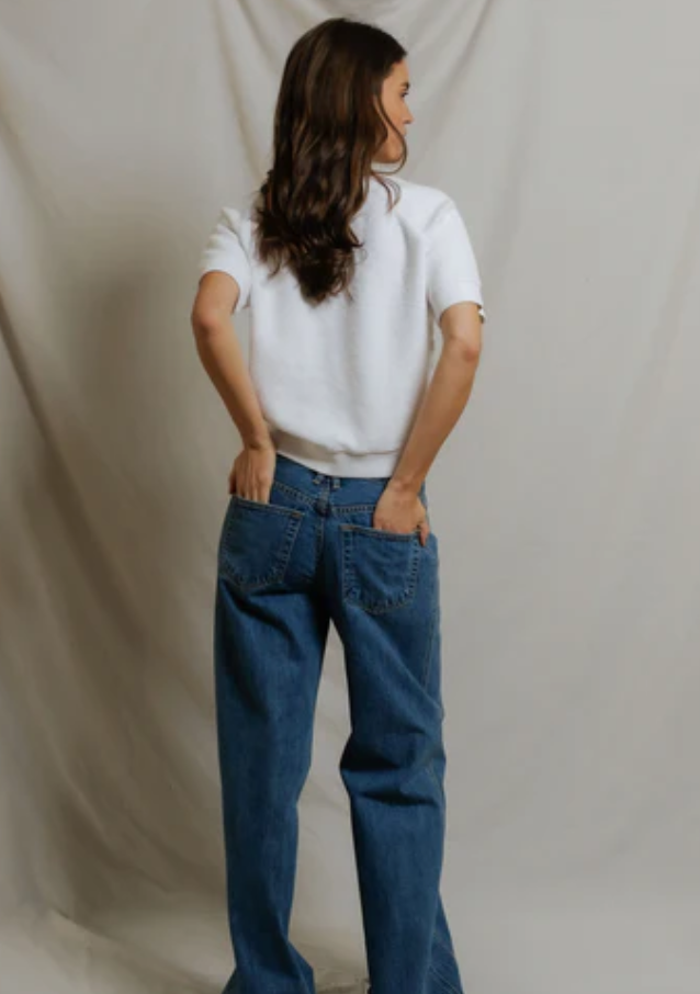 Kennedy Short Sleeve Crew | White