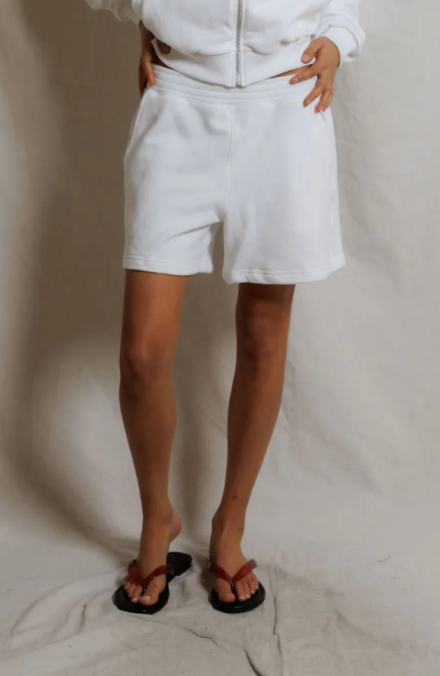 Bari Sweat Short | White